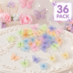 Nylon Fancy Butterflies - 36Pk